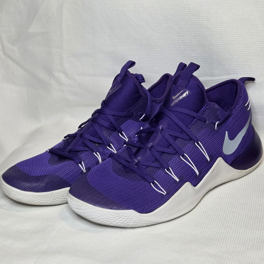 Nike Hypershift Court Purple Metallic Silver Basketball Shoes 856488-551 Size 18